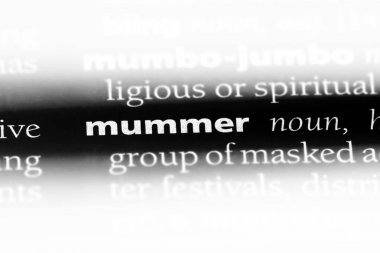 mummer Word'de bir sözlük. mummer kavramı.