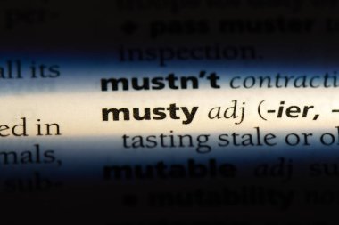 küflü tek kelimeyle bir sözlük. küflü kavramı.