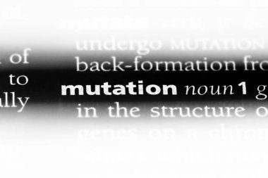 mutasyon Word'de bir sözlük. mutasyon kavramı.