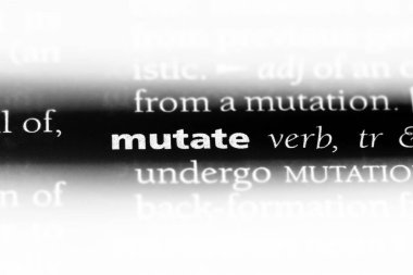 bir sözlüğü'ndeki sözcüğü mutasyona. kavram mutasyona.