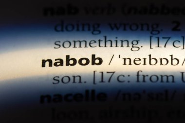 Nabob sözcük sözlüğe. Nabob kavramı.