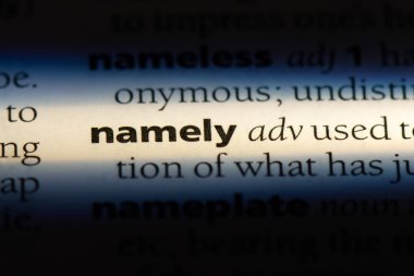 Yani tek kelimeyle bir sözlük. Yani kavramı.