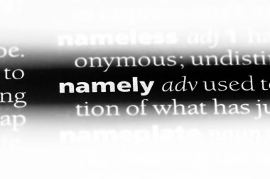 Yani tek kelimeyle bir sözlük. Yani kavramı.