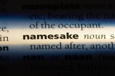 adaşı Word'de bir sözlük. adaşı kavramı.