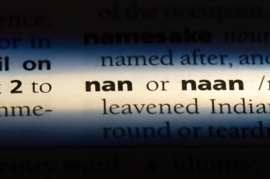 Nan Word'de bir sözlük. Nan kavramı.