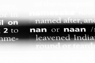 Nan Word'de bir sözlük. Nan kavramı.