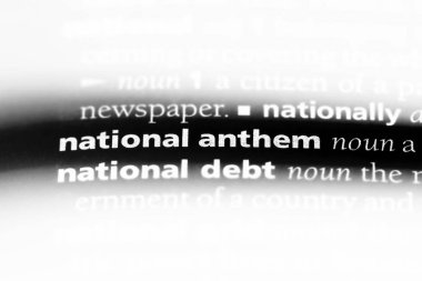 Milli Marşı Word'de bir sözlük. Milli Marşı kavramı.