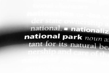 Milli Parkı Word'de bir sözlük. Milli Parkı kavramı.