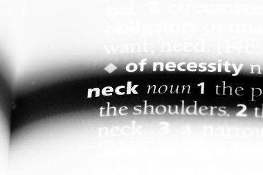 boyun Word'de bir sözlük. boyun kavramı.