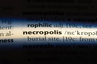 Nekropol Word'de bir sözlük. Nekropol kavramı.