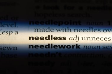 gereksiz sözcük sözlüğe. gereksiz kavramı.