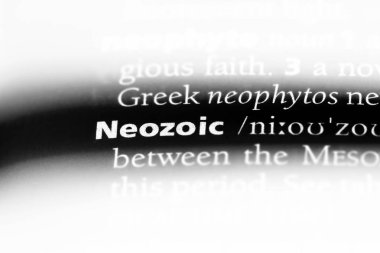 neozoic sözcük sözlüğe. neozoic kavramı.
