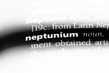 neptünyum Word'de bir sözlük. neptünyum kavramı.