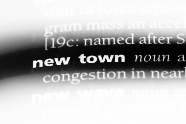 Yeni şehir Word'de bir sözlük. Yeni şehir kavramı.