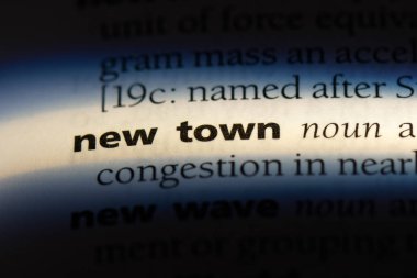 Yeni şehir Word'de bir sözlük. Yeni şehir kavramı.