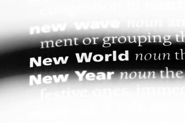 Yeni Dünya Word'de bir sözlük. Yeni Dünya kavramı.