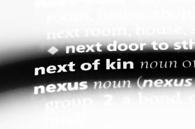 En yakın akrabasını Word'de bir sözlük. En yakın akrabasını kavramı.