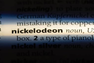 Nickelodeon Word'de bir sözlük. Nickelodeon kavramı.