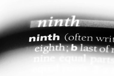 Dokuzuncu tek kelimeyle bir sözlük. Dokuzuncu kavramı.
