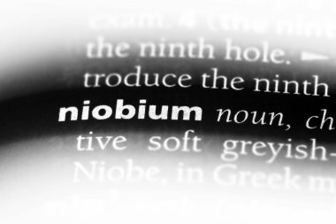 Niyobyum Word'de bir sözlük. Niyobyum kavramı.