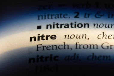 nitre sözcük sözlüğe. nitre kavramı.