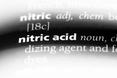 Nitrik asit Word'de bir sözlük. Nitrik asit kavramı.