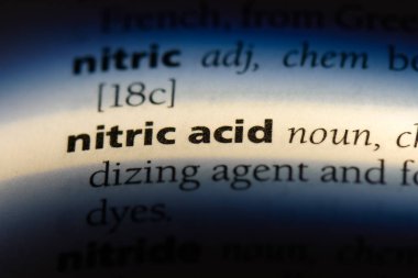 Nitrik asit Word'de bir sözlük. Nitrik asit kavramı.