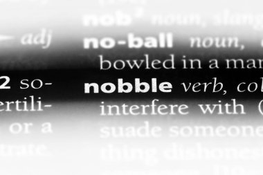 bir sözlüğü'ndeki sözcüğü nobble. kavram nobble.