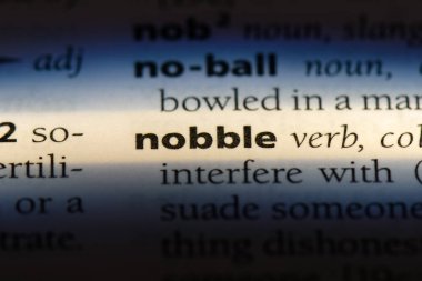 bir sözlüğü'ndeki sözcüğü nobble. kavram nobble.