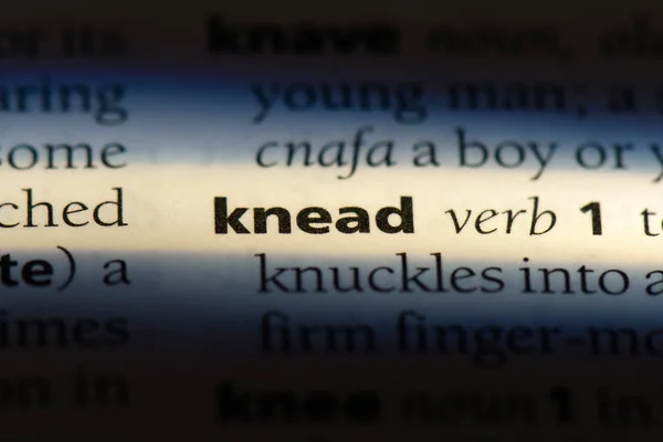 Knead Word Dictionary Knead Concept — Stock Photo, Image