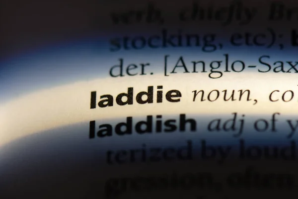 Парнишка Слово Словаре Концепция Laddie — стоковое фото