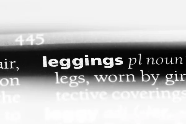 単語を辞書でレギンス レギンスのコンセプト — ストック写真