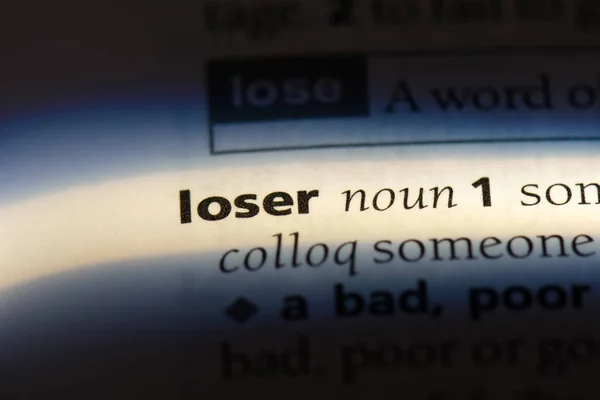 Loser Word Dictionary Loser Concept — Stock Photo, Image