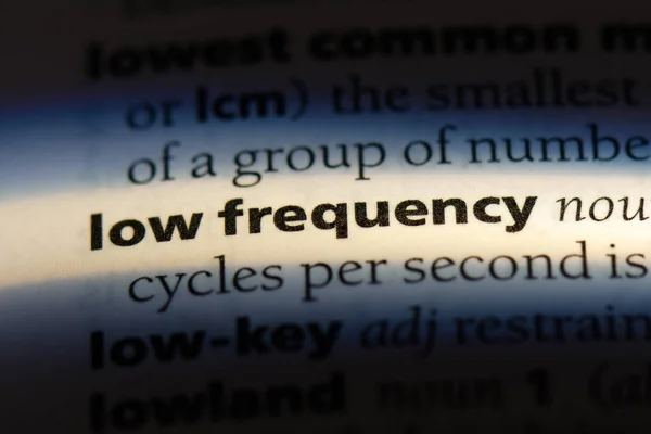 Low Frequency Word Dictionary Low Frequency Concept — Stock Photo, Image