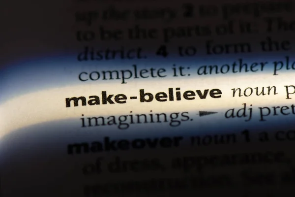 Machen Glauben Wort Einem Wörterbuch Konzept Glaubhaft Machen — Stockfoto
