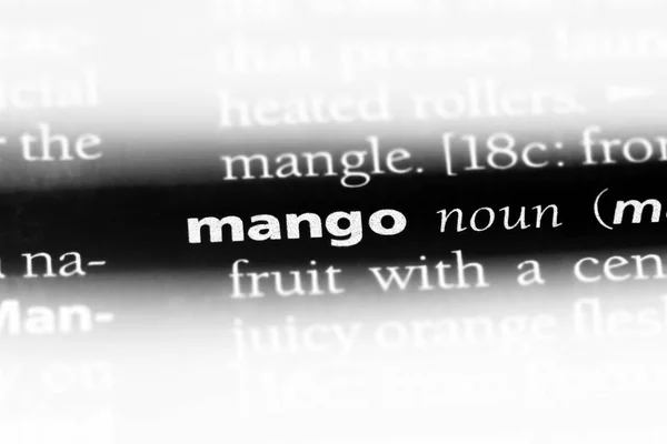 Манго Слово Словаре Концепция Манго — стоковое фото