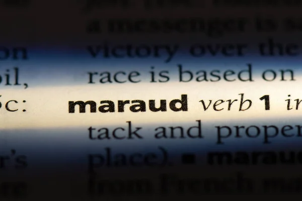 Maraud Słowo Słowniku Maraud Koncepcja — Zdjęcie stockowe