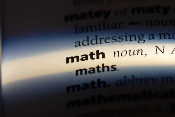Maths Dans Dictionnaire Concept Mathématiques — Photo