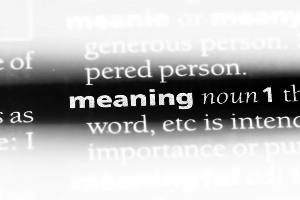 Sözlükteki Anlamı Kelime Anlam Kavramı — Stok fotoğraf
