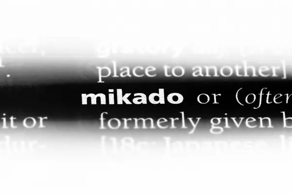 Mikado Ord Ordbok Mikado Koncept — Stockfoto