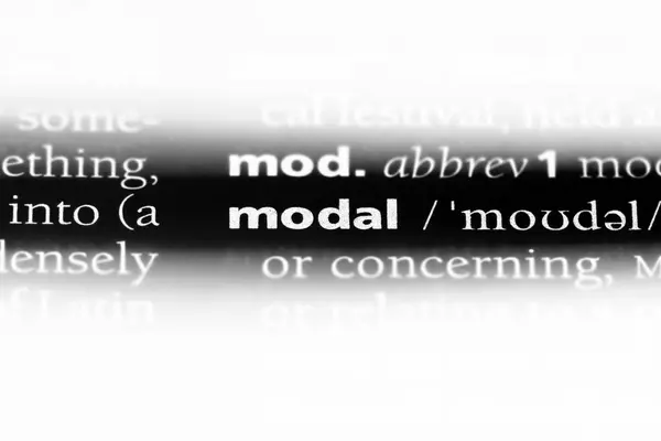 モーダル単語を辞書で 様相概念 — ストック写真