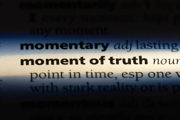 Momento Truth Word Dictionary Momento Truth Concept — Stock Photo, Image