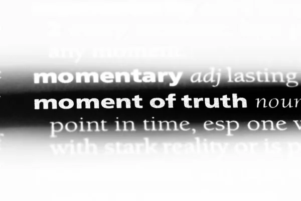 Momento Truth Word Dictionary Momento Truth Concept — Stock Photo, Image