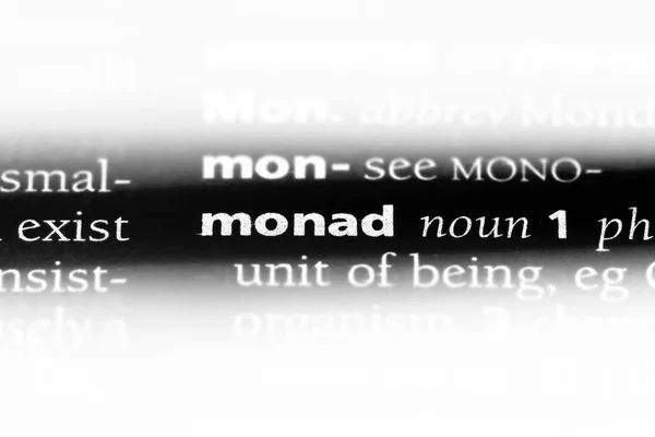 Monada Słowo Słowniku Koncepcja Monada — Zdjęcie stockowe