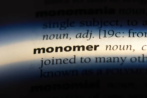 Monomer Word Dictionary Monomer Concept — Stock Photo, Image