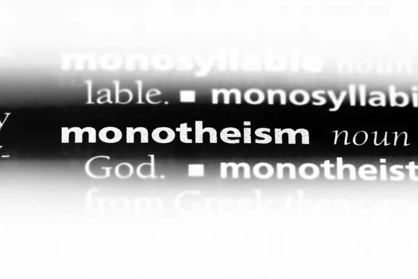 Monoteismen Ord Ordbok Monoteismen Koncept — Stockfoto