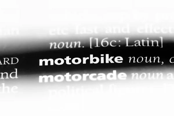 Parola Della Moto Dizionario Concetto Moto — Foto Stock