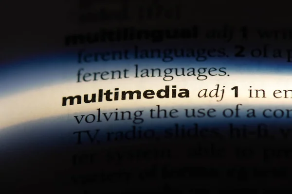 単語を辞書でマルチ メディア マルチ メディアの概念 — ストック写真
