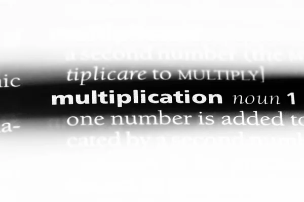 Mot Multiplication Dans Dictionnaire Concept Multiplication — Photo