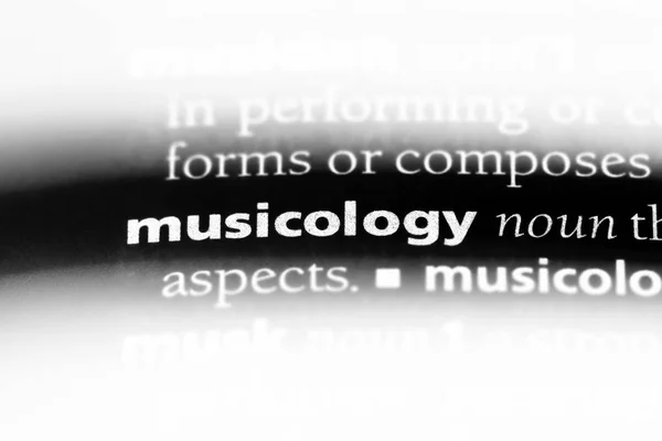 単語を辞書で音楽 音楽学の概念 — ストック写真